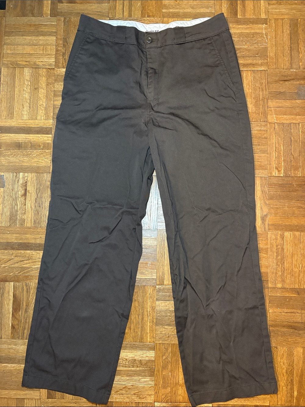 Dickies Loose Fit Work Pants Brown 32x32 Like New